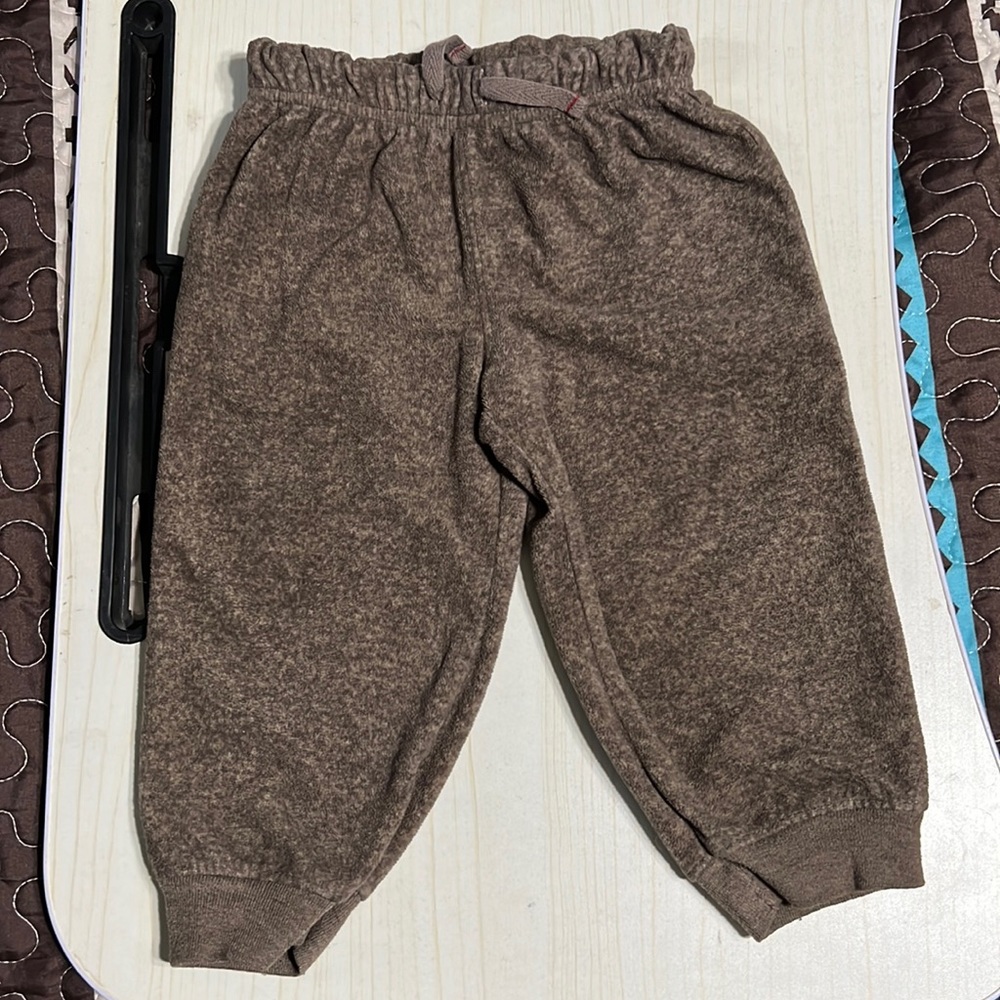 Child of mine baby boy super soft brown joggers. 12 month with 100% polyester